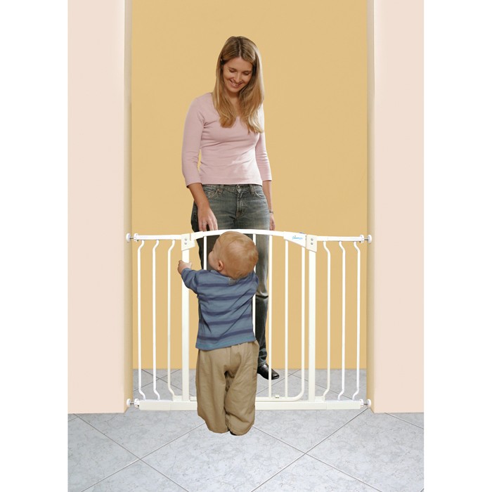   Baby Swing Closed Gate w/ 2 Extensions Baby Dog Pet Infant Safety Gear
