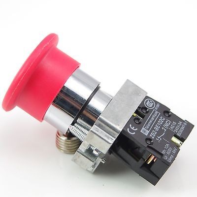   XB2BT42C 40mm 1N/C Red Push pull Emergency Stop Switches Replace Tele