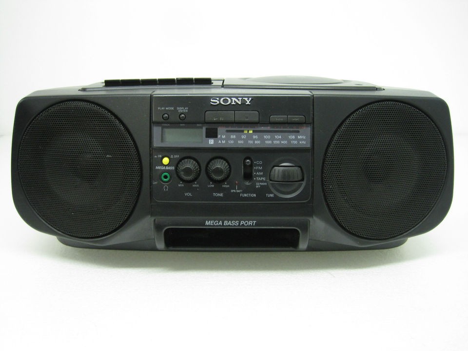 Sony Boombox CFD V30 Portable Stereo CD Cassette Player Recorder