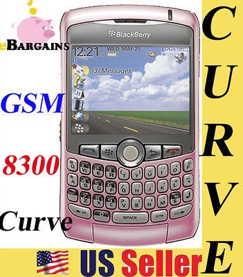 New RIM Blackberry 8300 Curve UNLOCKED Cell Phone AT&T Mobile PINK 