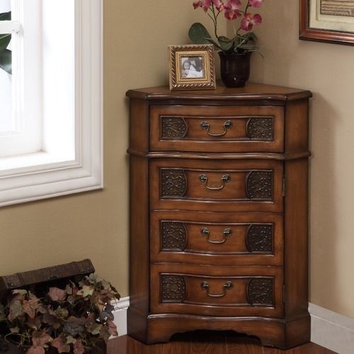 Coast to Coast Imports One Drawer One Door Corner Cabinet 32123