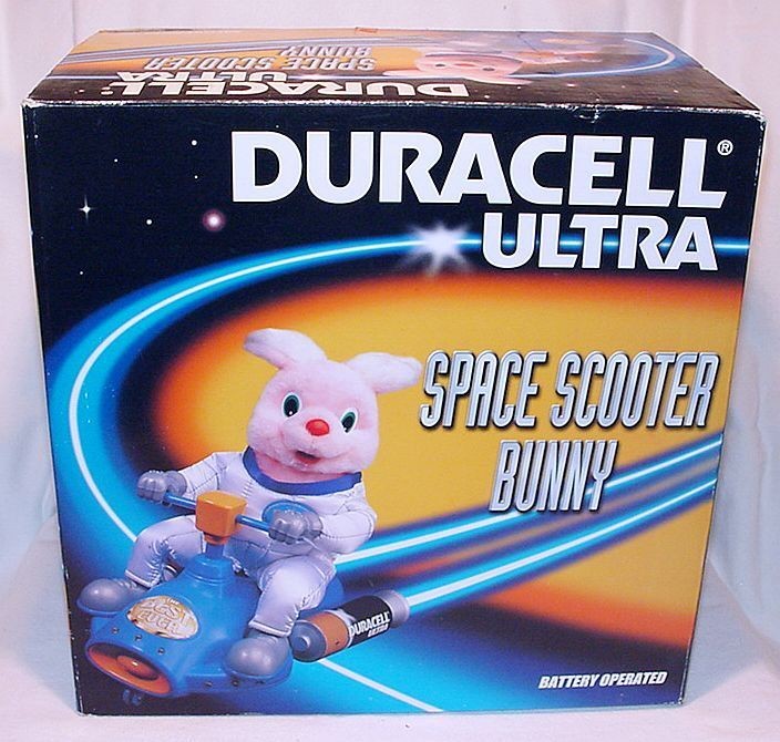 Wissdom Duracell 12 SPACE SCOOTER BUNNY TV Figure MIB