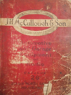   & SON HUGE Auto, Garage & Radio Equipment Tools Catalog 1924