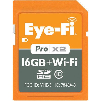 Eye Fi 16GB Pro X2 Wireless SDHC Class 10 Memory Card   Brand New