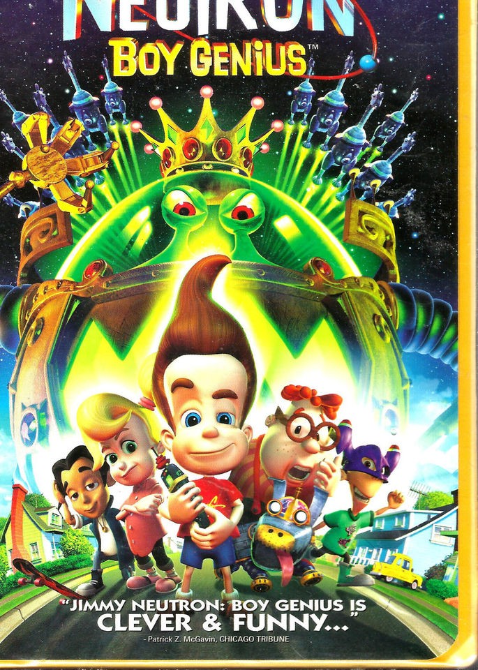 Jimmy Neutron Boy Genius (VHS, 2002, Clam Shell)