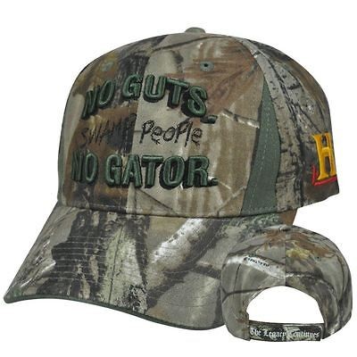  No Guts No Gator Got Alligator Legacy History Channel Camo Hat Cap