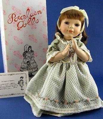 Delton 15 Porcelain Kneeling Prayer Doll Angel COA Box