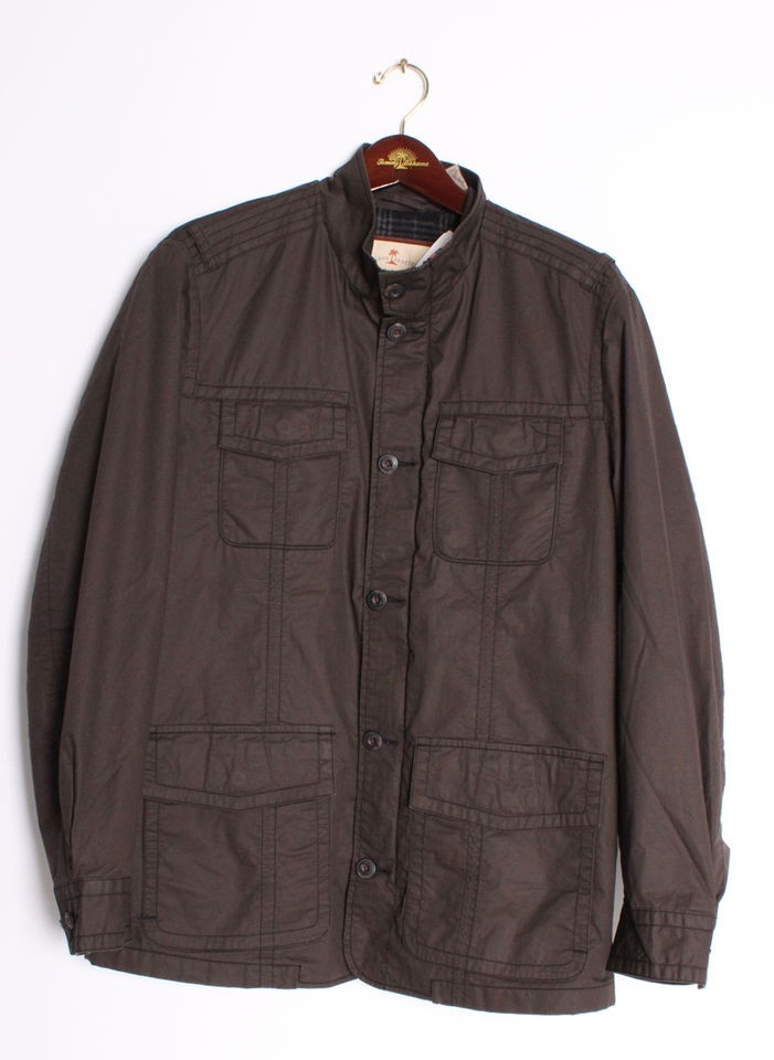 Tommy Bahama Mens RANGE ROAMER Military Green Jacket Fleece Lining