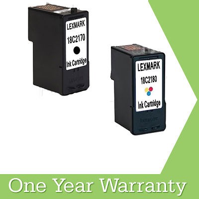 2PK Lexmark 36XL 36 18C2190 & Lexmark 37XL 18C2200