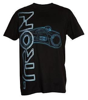 TRON LEGACY Hurley T Shirt Light Cycle Sam Flynn GLOW DARK Identity 