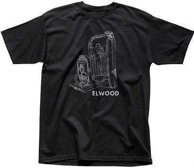 ELWOOD Mens Land Camera Skateboarding Surfing T Shirt in Black   ALL 