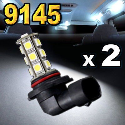 Super White 9145 9140 H10 18 SMD 5050 LED Driving Fog Lights #B50 