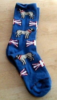 ENGLISH BULL MASTIFF AKC DOG BREED LADIES SOCKS NEW