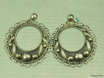 mexican silver hoop earrings in Earrings
