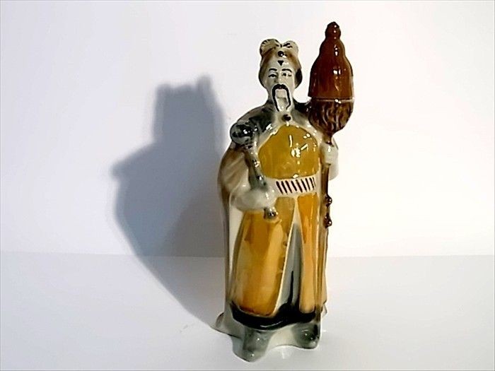 VINTAGE LOVELY FIGURINE FIGURE LIQUOR BOTTLE RUSSIA PORCELAIN MID 20 