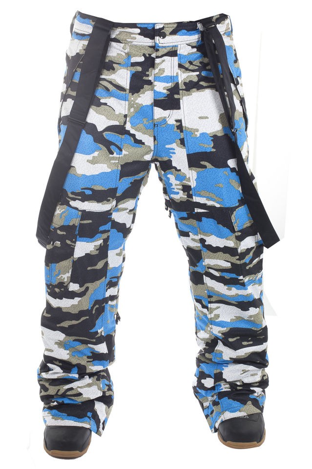   TAGS 2012 Nomis SC CARGO Snow Pant Shell Blue Hidden Camo LARGE XL XLT