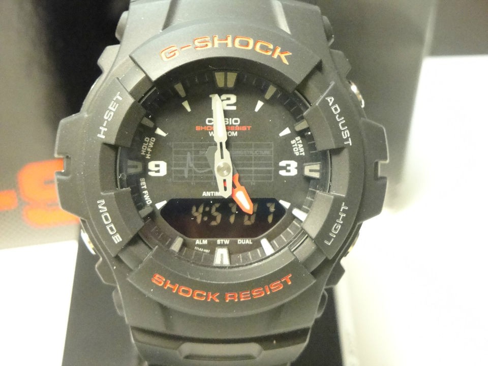   SHOCK G100 1BV ANALOG DIGITAL ANTI MAGNETIC CLASSIC SPORTS WATCH