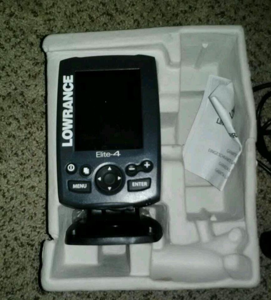 Lowrance Elite 4 Fish Finder Chart Plotter