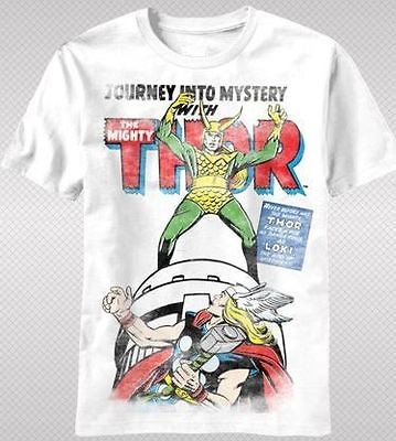   The Mighty Loki Vintage Faded Look Issue Cover Marvel T shirt top tee