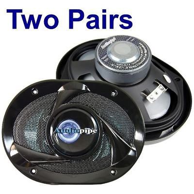 NEW AUDIOPIPE 5x7 1000W 3 WAY CAR AUDIO SPEAKERS APT 573 TWO PAIRS