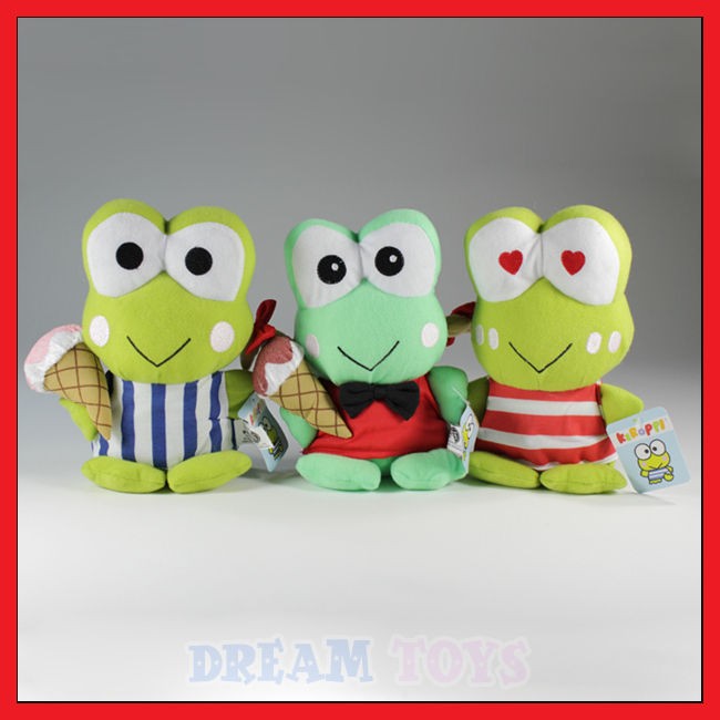 Sanrio 8 Keroppi Set of 3 Plush Doll Toy Figure Frog