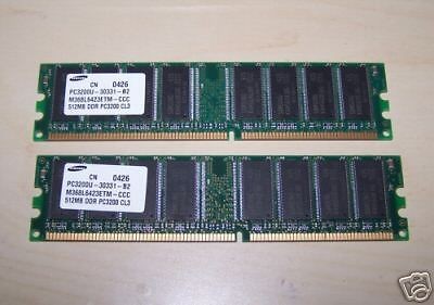 1GB Apple 2X 512MB 3200 ram memory G4 eMac G5 Powermac G5 iMac desktop