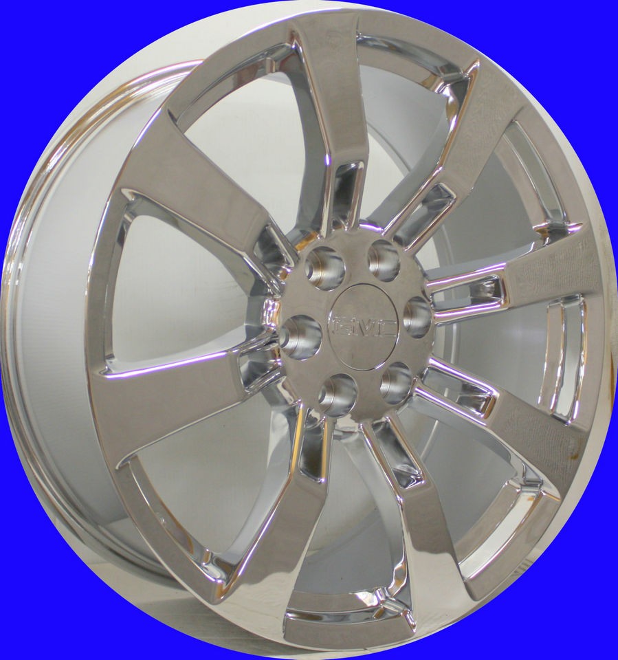   New Set of 22 Chrome Escalade Wheels for GMC Sierra Denali Yukon Rims