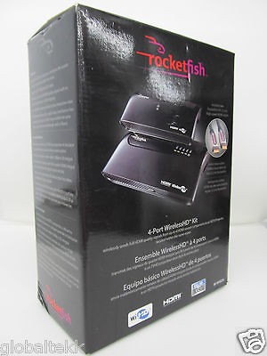 Rocketfish 4 Port Wireless HDMI Receiver Transmitter HD Kit RF WHD210