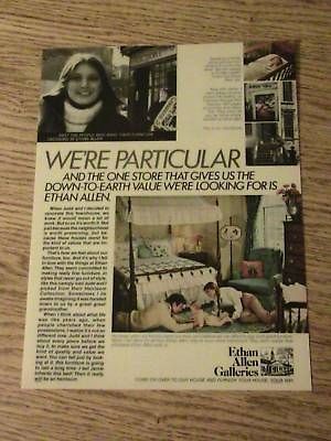 VINTAGE ETHAN ALLEN ADVERTISMENT FURNITURE AD MAN WOMAN