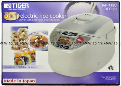 TIGER JAPAN MICOM 3 IN 1 RICE COOKER WARMER STEAMER JAH T18U 10CUPS