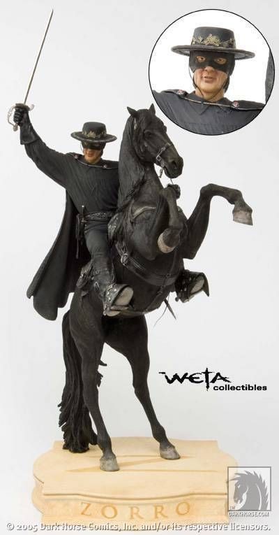 ZORRO ON TORNADO Limited STATUE BY WETA *NEW*