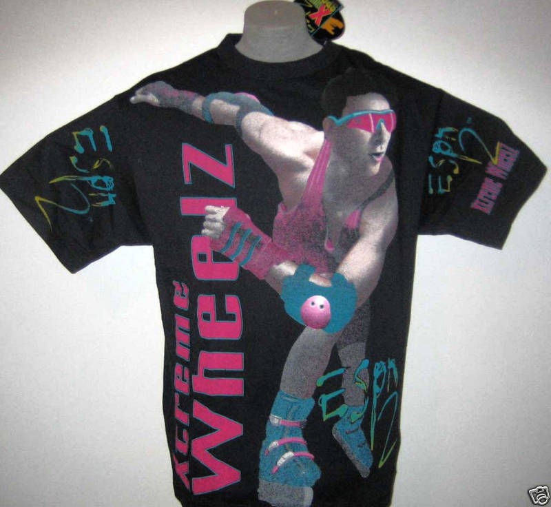 Vintage 95 ESPN 1st X Games ROLLER BLADE Johnny Xtreme WHEELZ T Shirt 