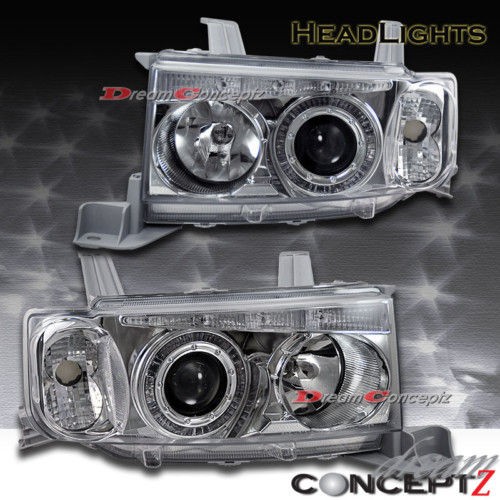   SCION xB CHROME HALO PROJECTOR HEADLIGHTS CLEAR (Fits Scion xB 2005