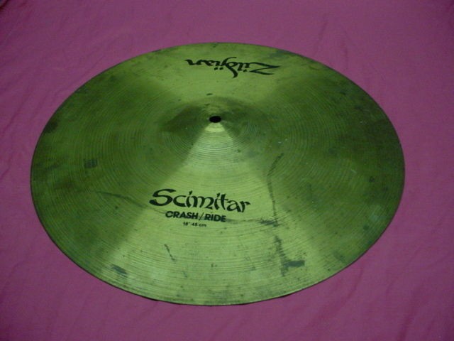 Good Used ZILDJIAN 18 Scimitar Crash Ride Cymbal No Res #4