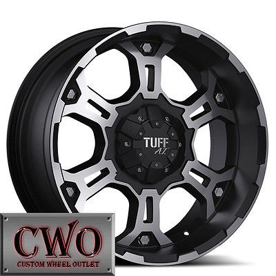 16 Black Tuff T 03 Wheels Rims 5x139.7 5 Lug Dodge Ram Dakota Durango