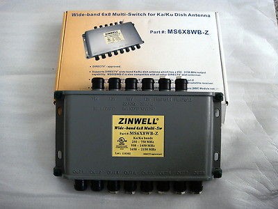 6X8 ZINWELL WIDE BAND MULTI SWITCH MS6X8WB Z KA/KU DIRECTV APPROVED 