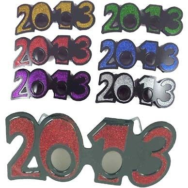 12 NEW YEAR GLASSES 2013 NEW YEARS EVE SUNGLASSES GRADUATION GLASSES 