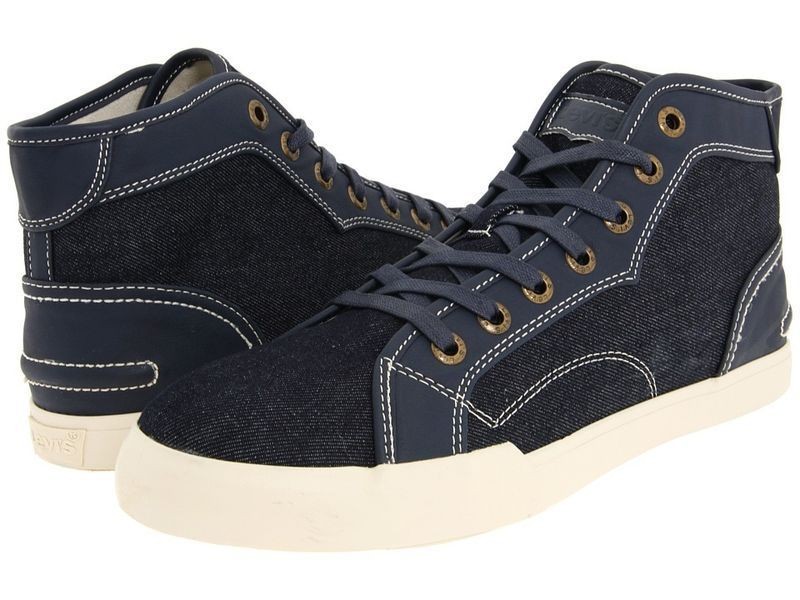 LEVIS Liberty Mid Shoes   Dark Denim/ Leather   $55 MSRP