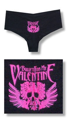 BULLET FOR MY VALENTINE   LOGO BLACK BOYSHORTS   NEW SM