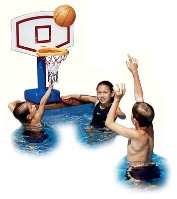 Hoops Summer Pool Slam Above Ground Basketball Game 