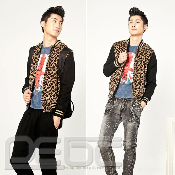 leopard print jacket mens in Coats & Jackets