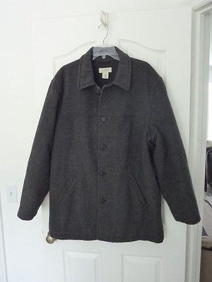 Gorgeous WArM J Crew Gray Wool lined jacket Coat LG EUC