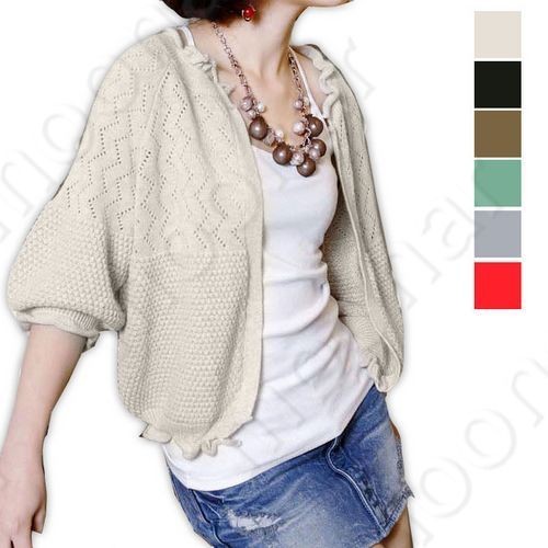   Warm Women Knit cardigan Crochet Bolero Sweater Tops Coat Knitwear