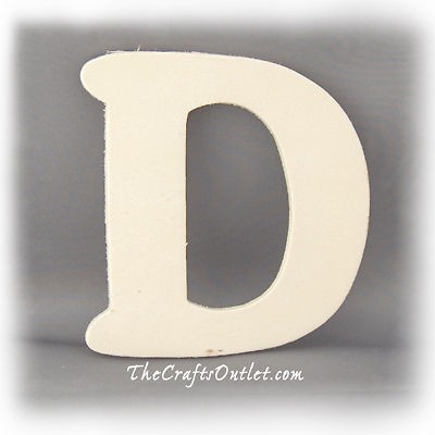 Letter D Plywood unfinished wood home Decor