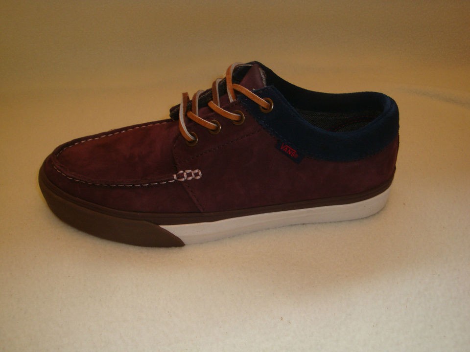 vans shoes plimsolls trainers sneakers 106 moccasin ca burgundy