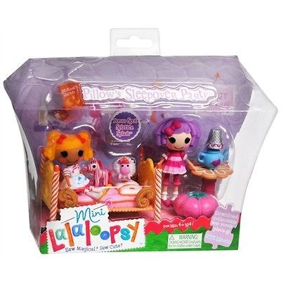 New Mini Lalaloopsy Pillows Sleepover Party With Bonus Spot Splatters 