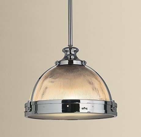 RESTORATION HARDWARE CLEMSON 14 PENDANT LIGHT POLISHED NICKEL