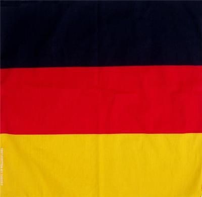   German flag bandana handkerchief headwrap head wrap biker 20X20 in