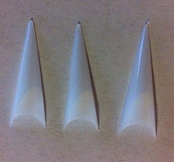 Organic Nails Art Tips Nail Acrylic PUNTA LANZA arrowhead pointy 