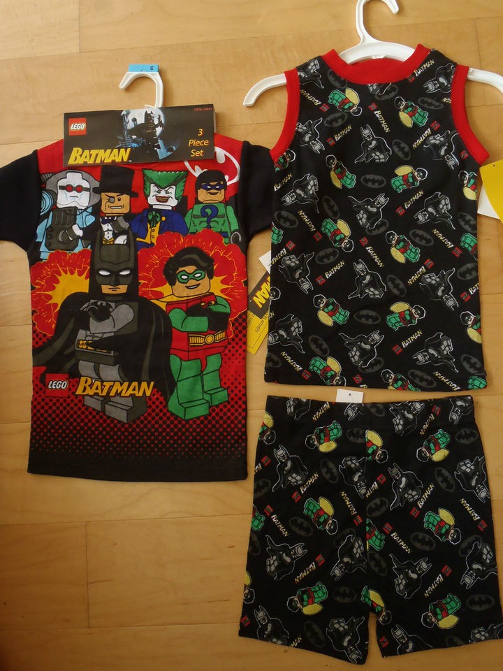   BATMAN 3 PIECE PJs SET 3 4 5 6 7 8 Official Nightwear PYJAMA girls/boy